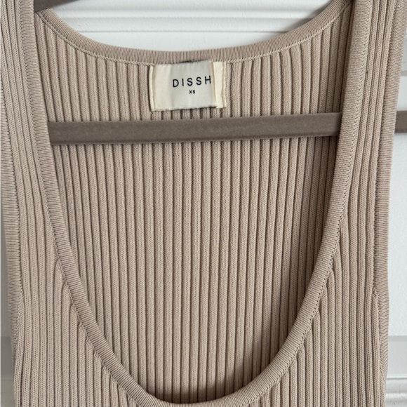 DISSH Ribbed Tan Maxi Dress - Picture 2 of 4